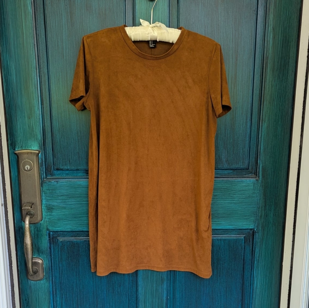 🔴 CLEARANCE   Faux Suede T-Shirt Blouse